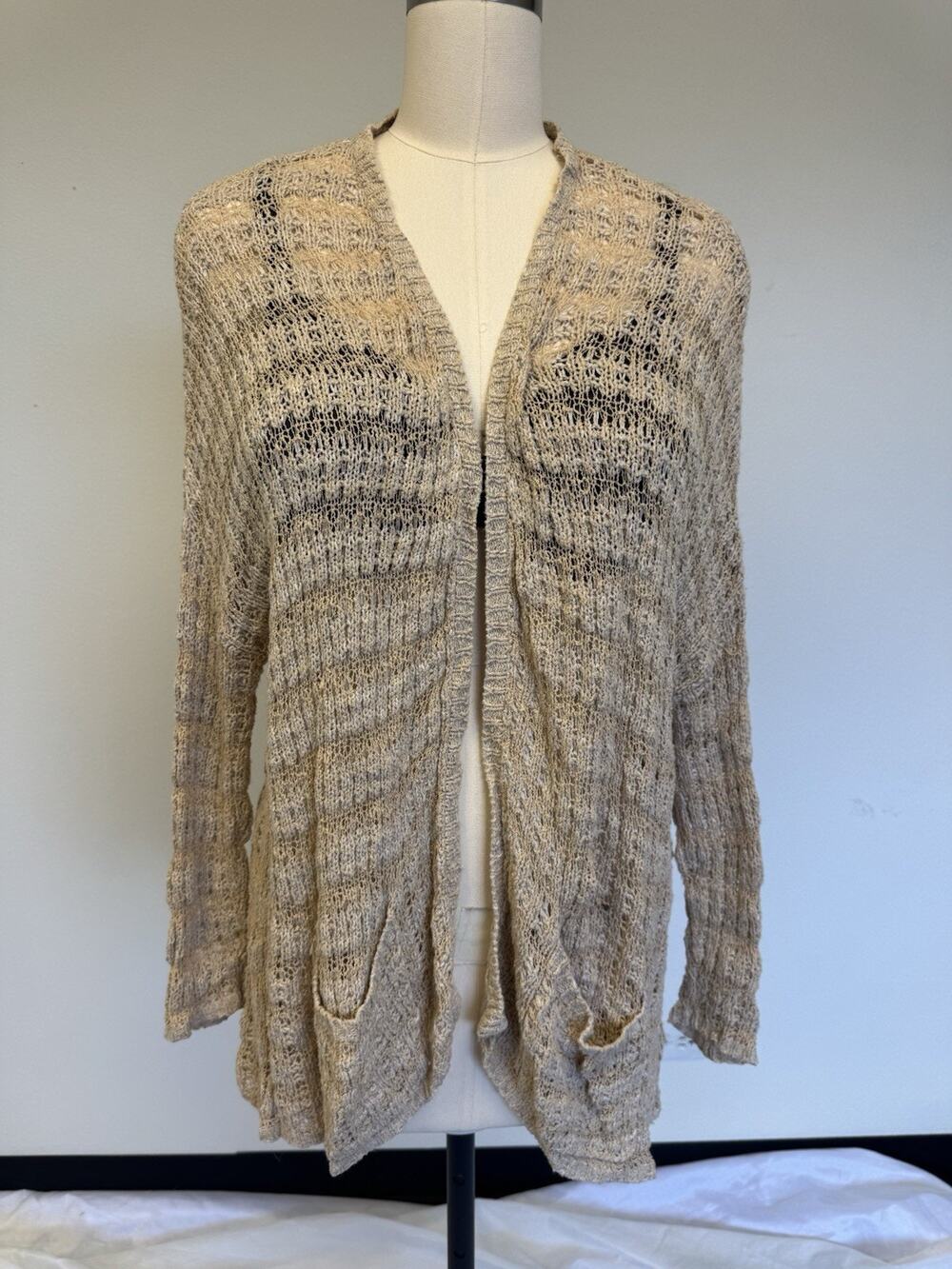 Free People Cardigan Sweater Long sleeve Tunic Sz S